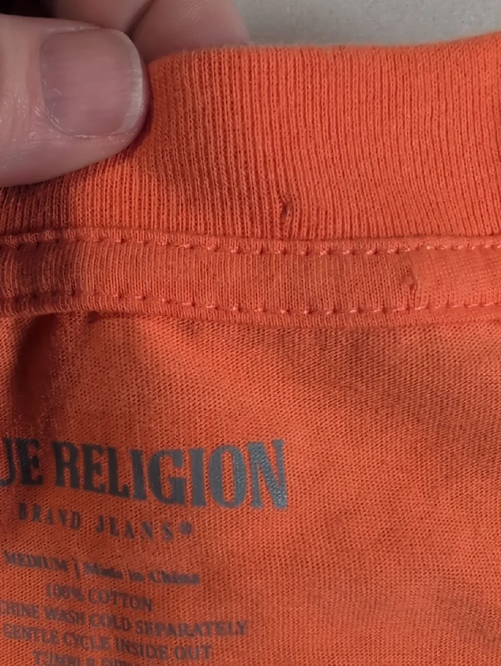 True Religion Gradient TR Tee in Papaya Orange Size Medium *Please Read